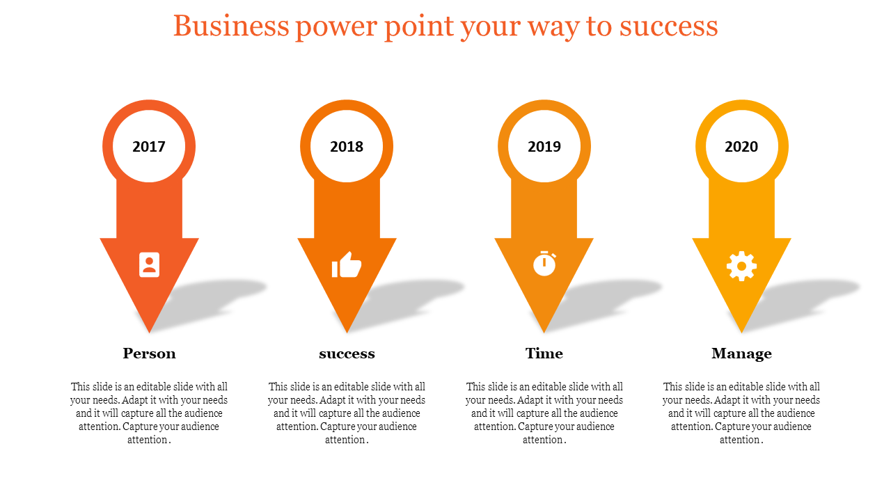 business powerpoint-Business power point your way to success-4-Orange